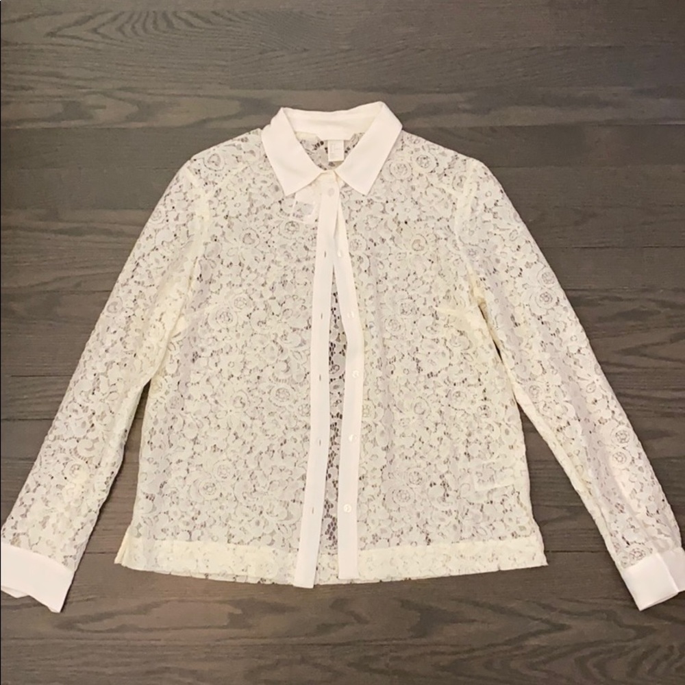 NWT Cream lace top from H&M